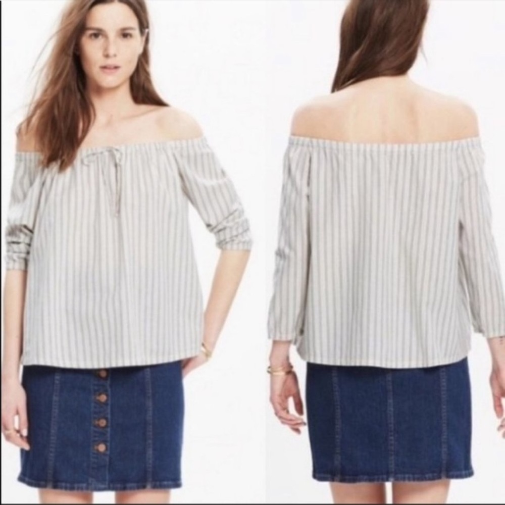 Madewell off the shoulder blouse